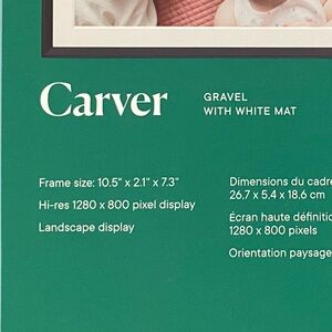 Aura Carver Digital Frame in Cream